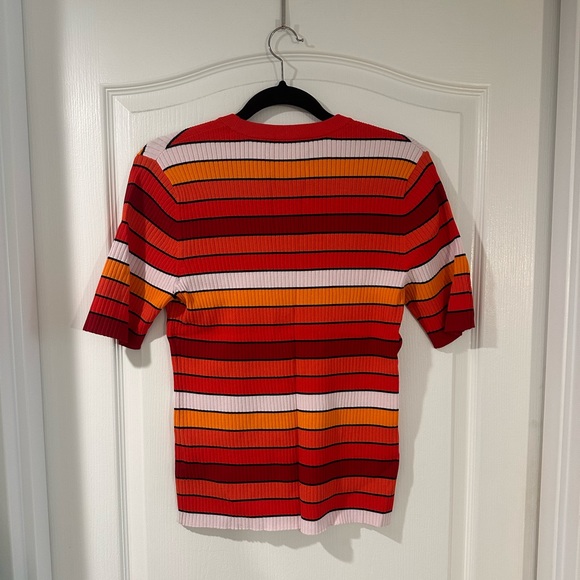 Tory Sport Tech Knit Short Sleeve Sweater, Size L - Picture 3 of 6